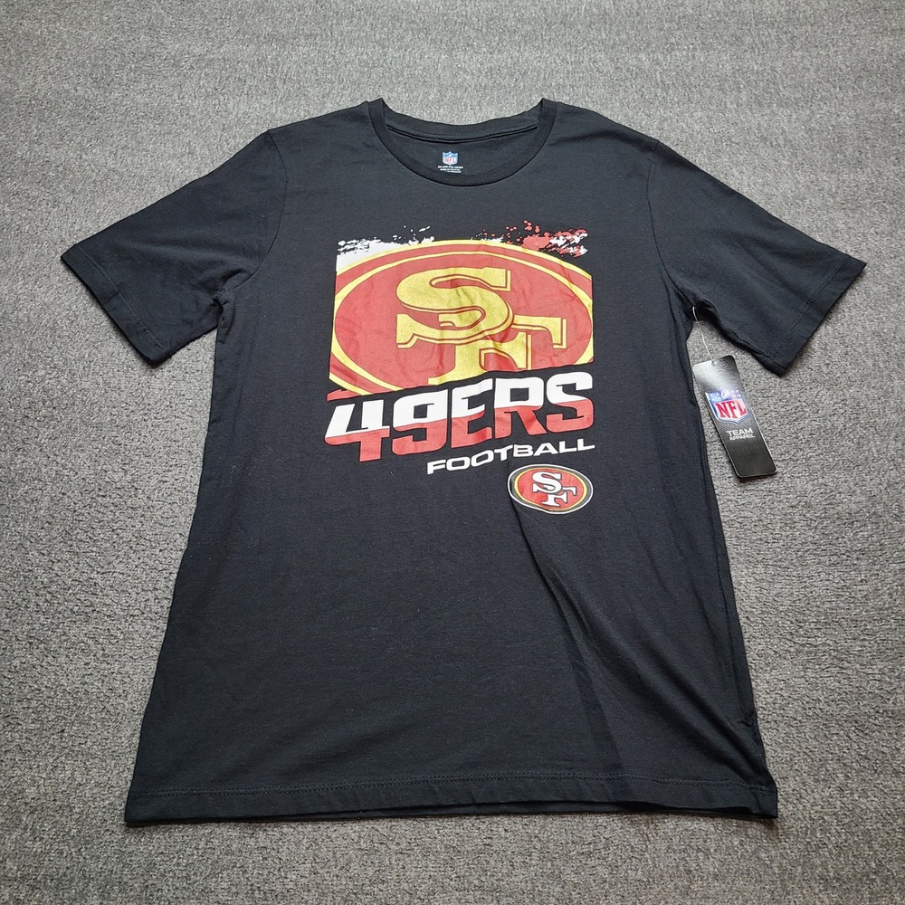 NFL San Francisco 49ers T-Shirt Youth XL Black New Graphic Football Tee